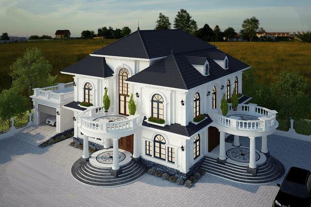 城堡類型的住房圖片，隨便建一棟就是全村最豪別墅