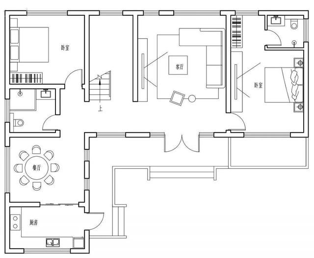 4套帶小院子的農村住宅戶型圖，2款傳統(tǒng)，2款時尚
