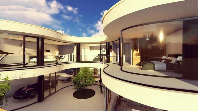 4套帶小院子的農村住宅戶型圖，2款傳統(tǒng)，2款時尚