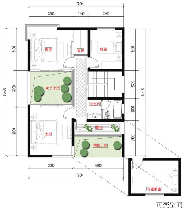 浙江地區(qū)科學實用的農(nóng)村自建房戶型設計，帶小院子
