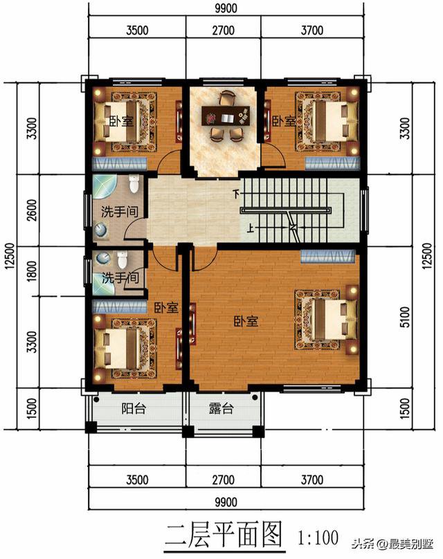 3款120平的簡(jiǎn)歐農(nóng)村房子戶型方案圖，50萬(wàn)預(yù)算足矣