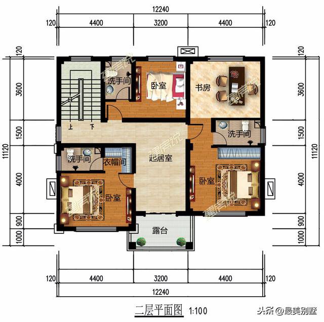 3款120平的簡(jiǎn)歐農(nóng)村房子戶型方案圖，50萬(wàn)預(yù)算足矣