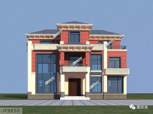 占地123平新中式農(nóng)村房子設(shè)計方案圖，住在里面睡覺到能笑醒