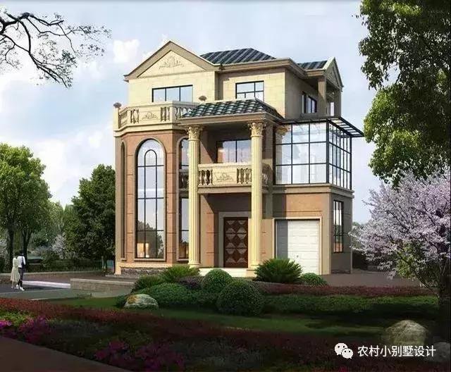 16款農(nóng)村兩層住宅鄉(xiāng)墅戶(hù)型圖，顏值比較高