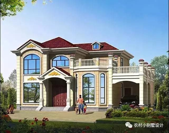 16款農(nóng)村兩層住宅鄉(xiāng)墅戶(hù)型圖，顏值比較高