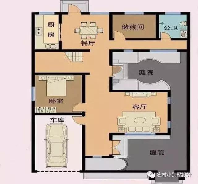 16款農(nóng)村兩層住宅鄉(xiāng)墅戶(hù)型圖，顏值比較高