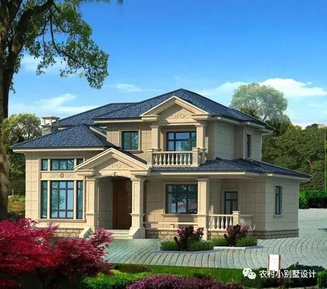 16款農(nóng)村兩層住宅鄉(xiāng)墅戶(hù)型圖，顏值比較高
