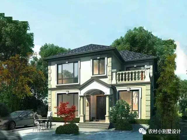 16款農(nóng)村兩層住宅鄉(xiāng)墅戶(hù)型圖，顏值比較高
