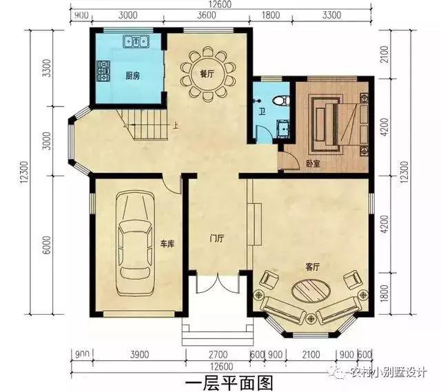 16款農(nóng)村兩層住宅鄉(xiāng)墅戶(hù)型圖，顏值比較高