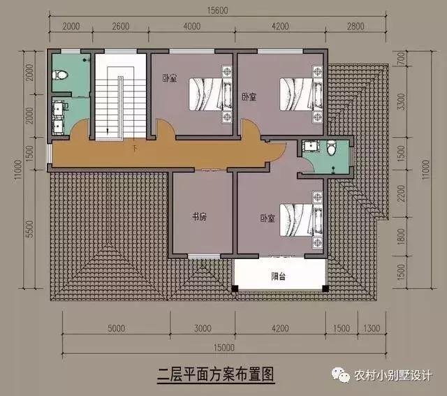 16款農(nóng)村兩層住宅鄉(xiāng)墅戶(hù)型圖，顏值比較高