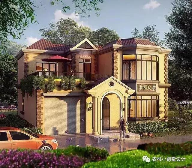 16款農(nóng)村兩層住宅鄉(xiāng)墅戶(hù)型圖，顏值比較高