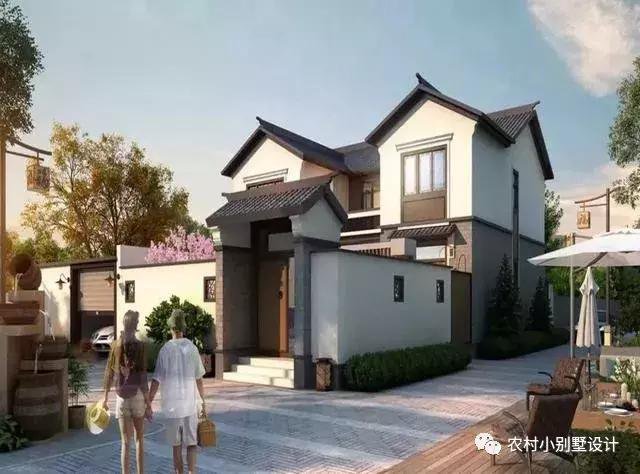 16款農(nóng)村兩層住宅鄉(xiāng)墅戶(hù)型圖，顏值比較高