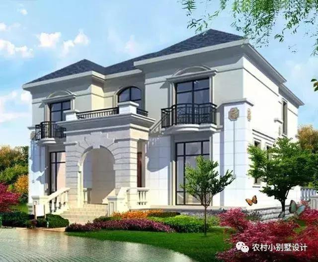 16款農(nóng)村兩層住宅鄉(xiāng)墅戶(hù)型圖，顏值比較高