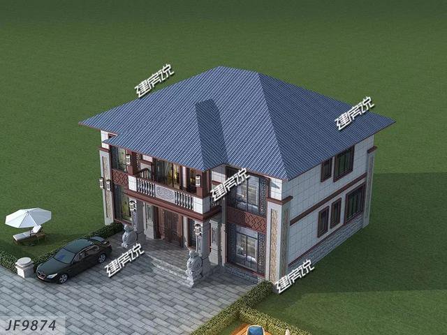 35萬新中式別墅戶型圖，農(nóng)村自己按圖選這套顏值高