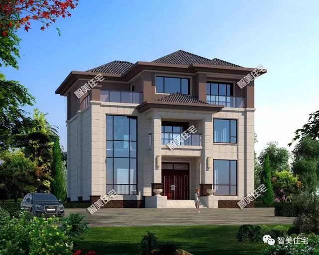 幾款新中式風格的農村住宅戶型圖，喜歡第一款的比較多