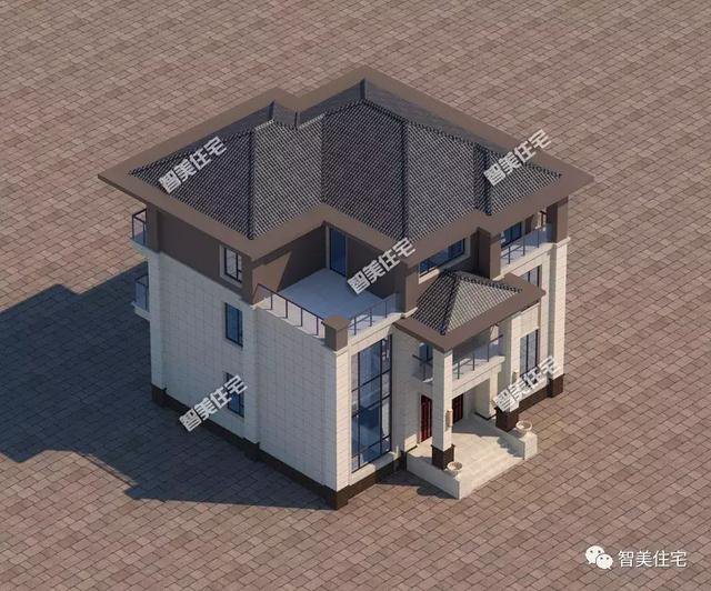 幾款新中式風格的農村住宅戶型圖，喜歡第一款的比較多