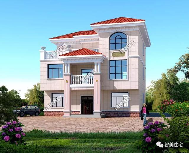 寬12米左右的農(nóng)村住宅戶型圖，適合大部分宅基地