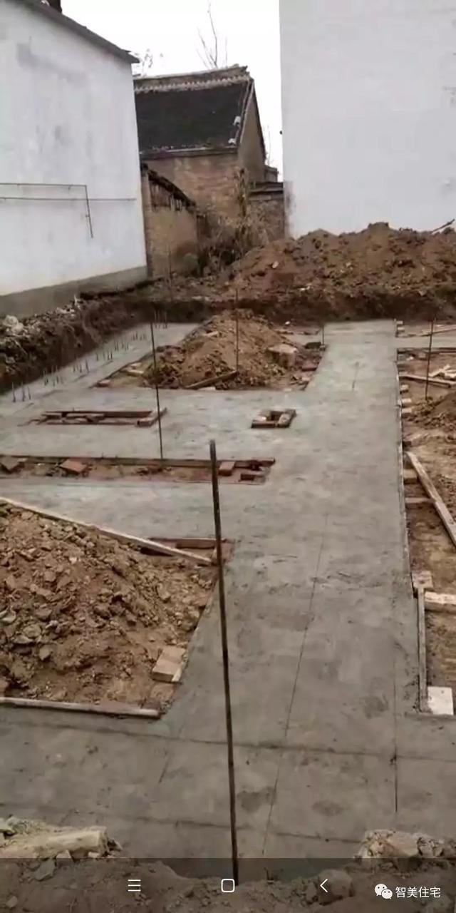 12.5×13米歐式民房戶型圖，附施工過程和完工圖片