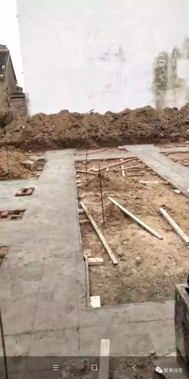 12.5×13米歐式民房戶型圖，附施工過程和完工圖片