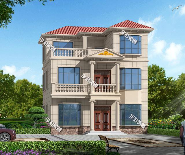 2棟簡易三層洋樓戶型圖，施工比較容易