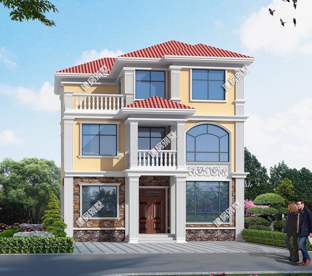 2棟簡易三層洋樓戶型圖，施工比較容易