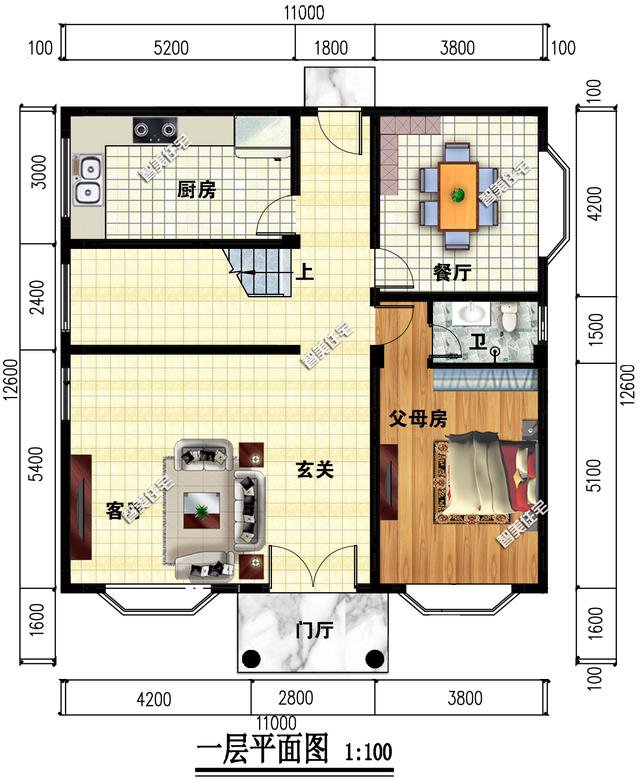 2棟簡易三層洋樓戶型圖，施工比較容易