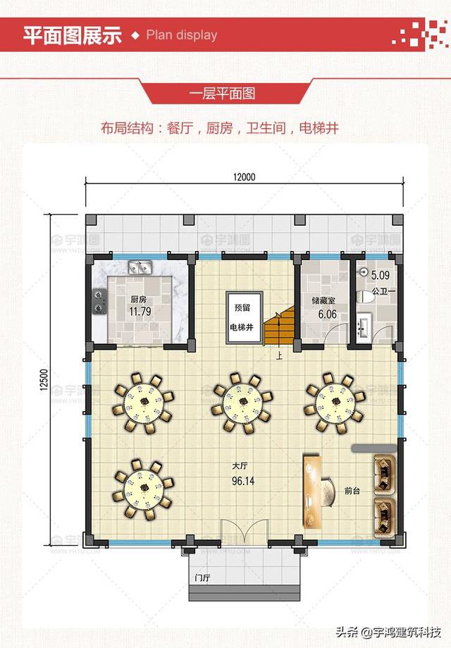 三款豪華大氣的農(nóng)村住房戶型圖，三層、四層都有