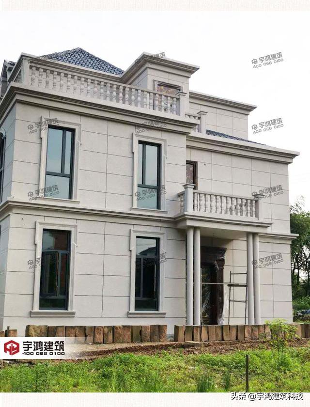 三款豪華大氣的農(nóng)村住房戶型圖，三層、四層都有