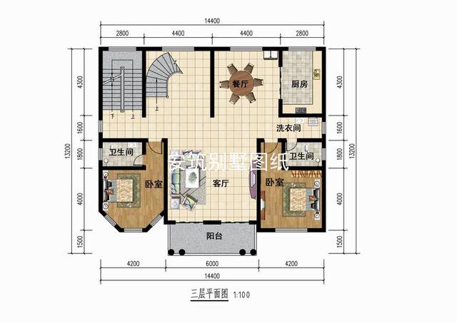 帶小亭子的四層歐式小洋樓戶型圖，大佬級(jí)的才能住