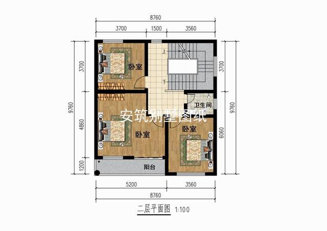 80平方米三層精致小洋樓戶型圖，還帶個大露臺