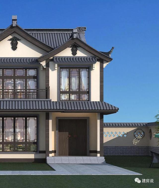 120多平方兩層半仿古住宅方案戶型圖，成功人士喜歡的風格