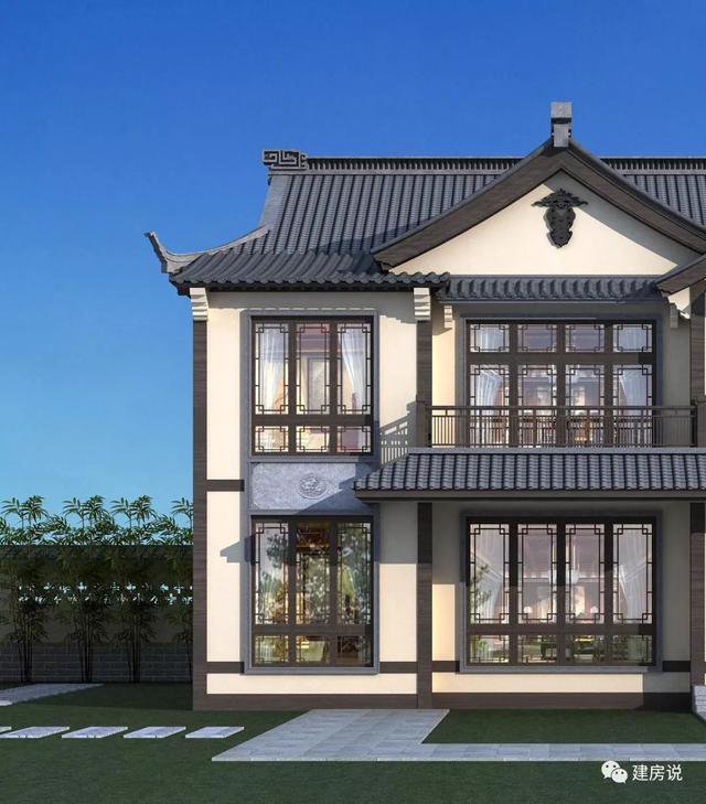 120多平方兩層半仿古住宅方案戶型圖，成功人士喜歡的風格