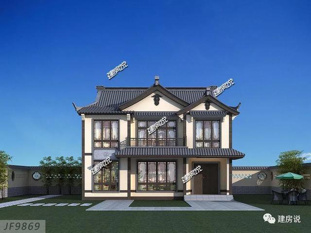 120多平方兩層半仿古住宅方案戶型圖，成功人士喜歡的風格