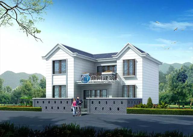 24萬建二層帶小院新民居，附完工和室內(nèi)裝飾圖