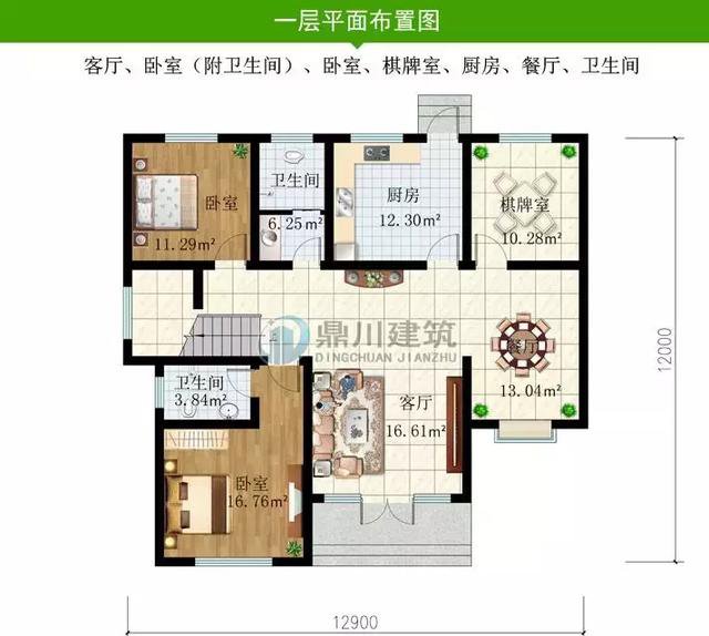24萬建二層帶小院新民居，附完工和室內(nèi)裝飾圖