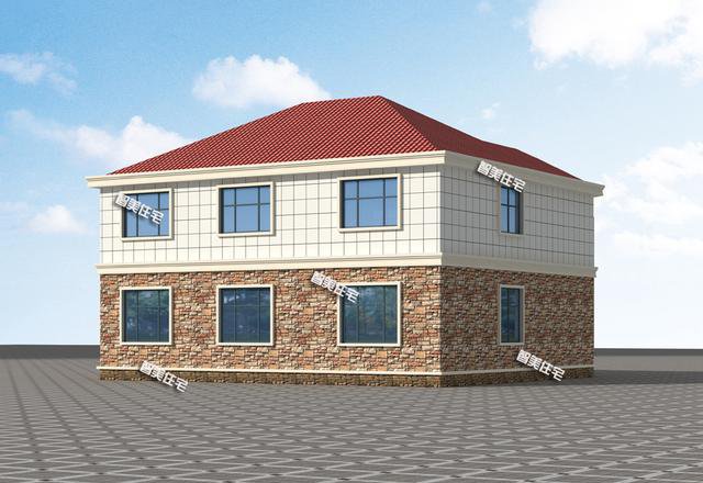 占地200平左右新民居二層戶型圖，大戶人家也夠住