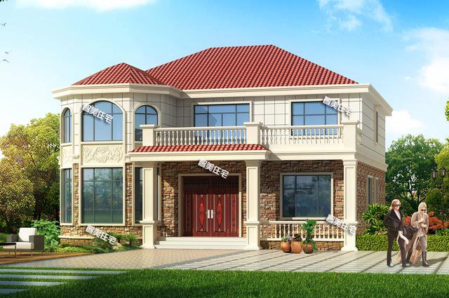 占地200平左右新民居二層戶型圖，大戶人家也夠住