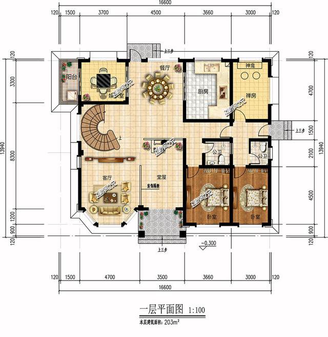 浙江蓋的2層歐式別墅外觀及戶型圖展示，村民都點(diǎn)贊