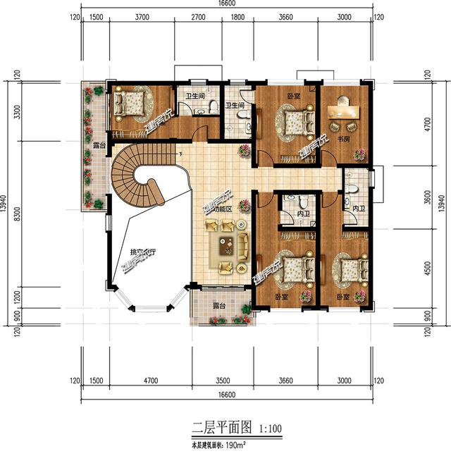 浙江蓋的2層歐式別墅外觀及戶型圖展示，村民都點(diǎn)贊