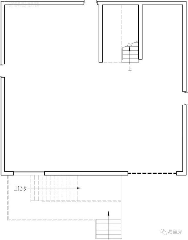 帶架空層的三層歐式自建鄉(xiāng)村房子戶型圖，造價100萬左右