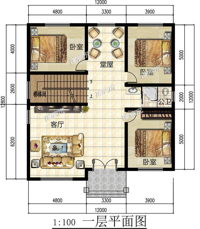 最適合農(nóng)村自建的歐式別墅戶型方案圖，造價40-49萬