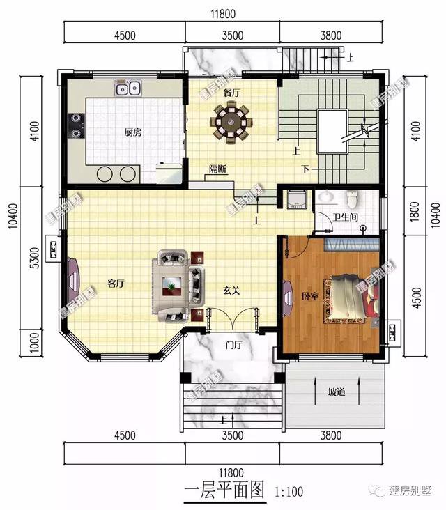 帶地下室設(shè)計的兩棟自建房，第一棟建造浙江農(nóng)村