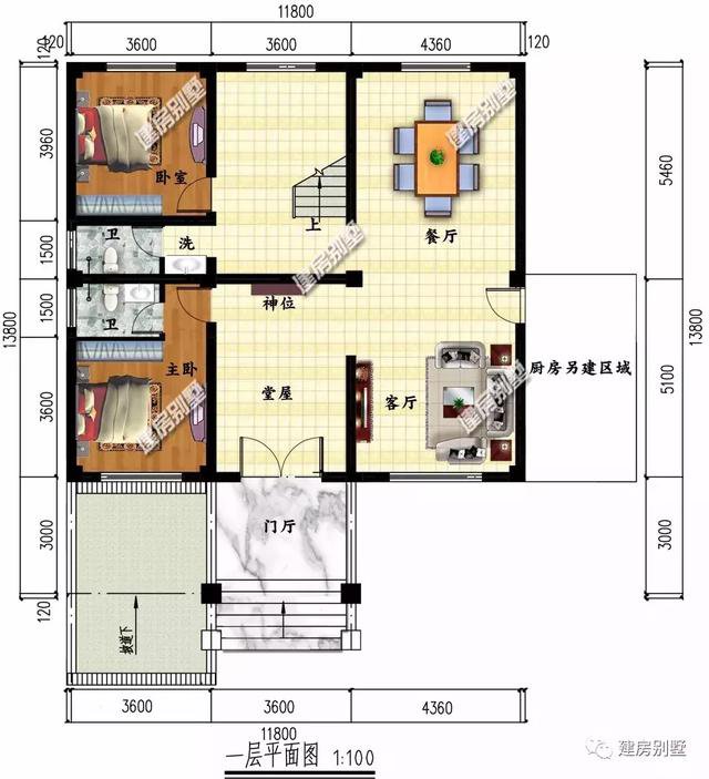 帶地下室設(shè)計的兩棟自建房，第一棟建造浙江農(nóng)村