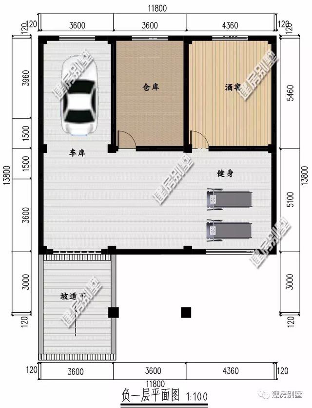 帶地下室設(shè)計的兩棟自建房，第一棟建造浙江農(nóng)村