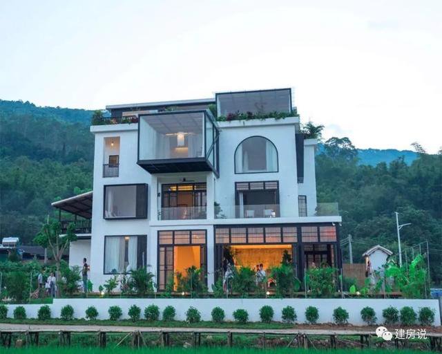 幾十棟漂亮鄉(xiāng)村別墅實景照片圖，一棟比一棟漂亮