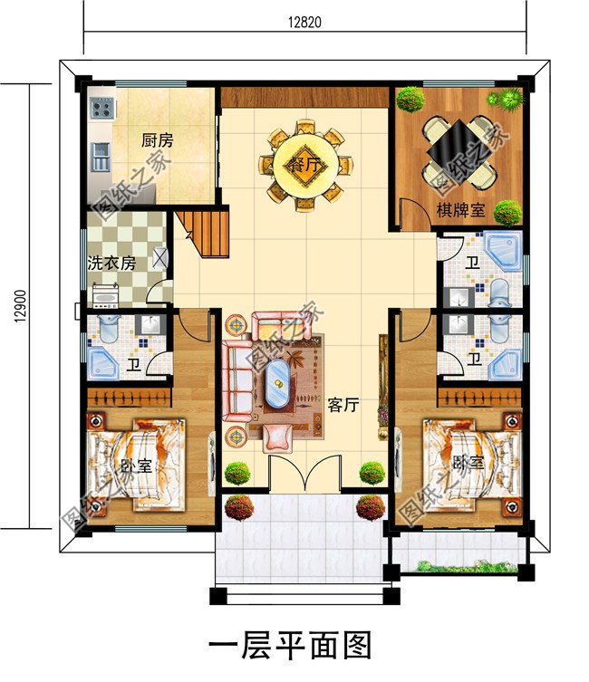 南方北方新農(nóng)村房屋設(shè)計(jì)圖紙（含效果圖），三層住宅設(shè)計(jì)圖紙