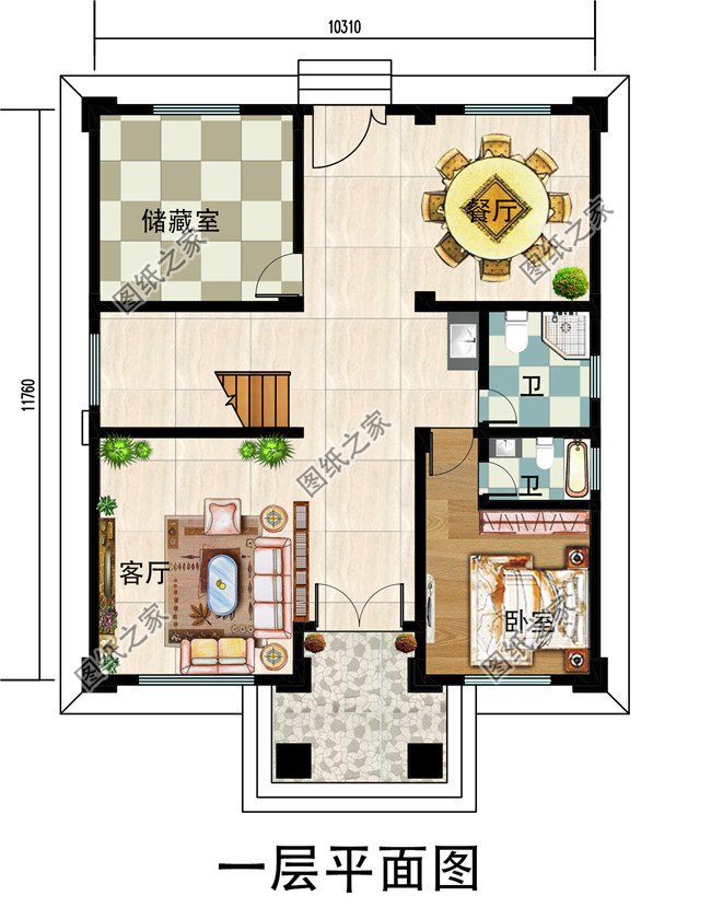 經(jīng)典三層別墅設(shè)計圖紙（全套施工圖+效果圖），新農(nóng)村自建推薦