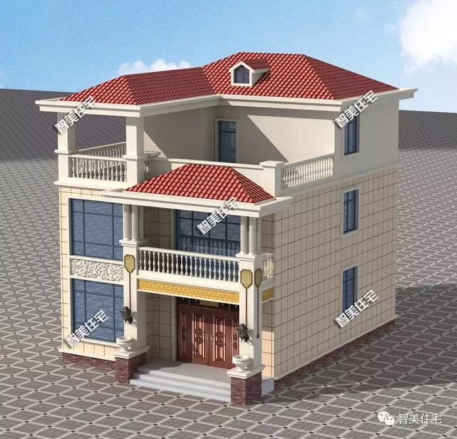 5棟寬8-9米的別墅設計方案戶型，宅基地小不用愁