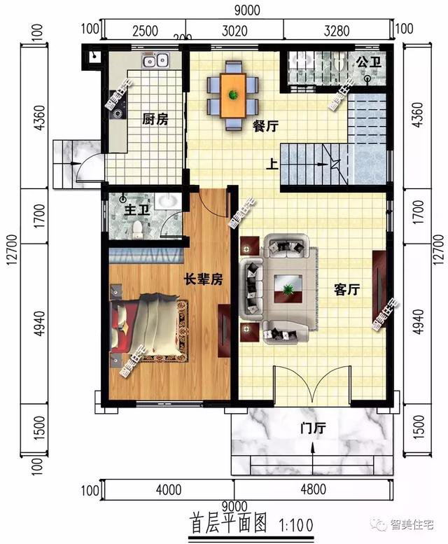 5棟寬8-9米的別墅設計方案戶型，宅基地小不用愁
