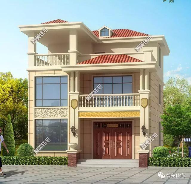 5棟寬8-9米的別墅設計方案戶型，宅基地小不用愁